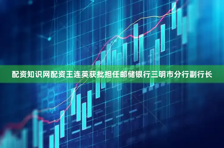 配资知识网配资王连英获批担任邮储银行三明市分行副行长